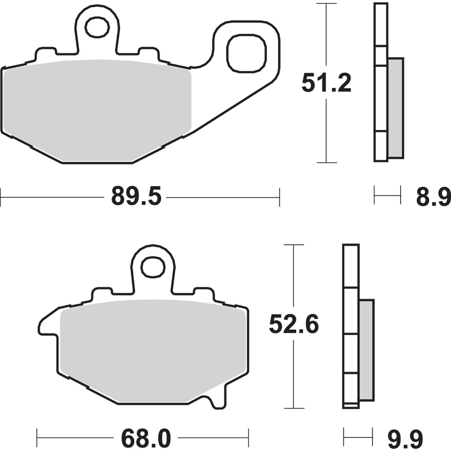 SBS LS Brake Pads Fits Kawasaki - 687LS [MPN: 687LS]_471361
