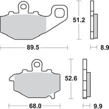 SBS LS Brake Pads Fits Kawasaki - 687LS [MPN: 687LS]_471361