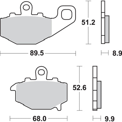 SBS LS Brake Pads Fits Kawasaki - 687LS [MPN: 687LS]_471361