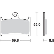 SBS HS Brake Pads for Triumph - 624HS [MPN: 624HS]_471342