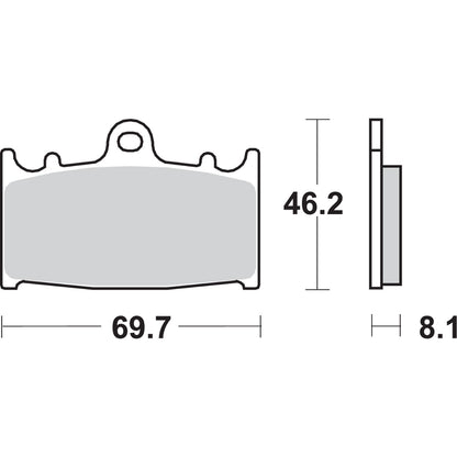 SBS HS Brake Pads - Vulcan - 631HS [MPN: 631HS]_471344