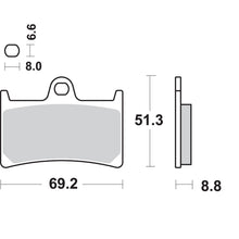 SBS HS Brake Pads - for Yamaha - 634HS [MPN: 634HS]_471347