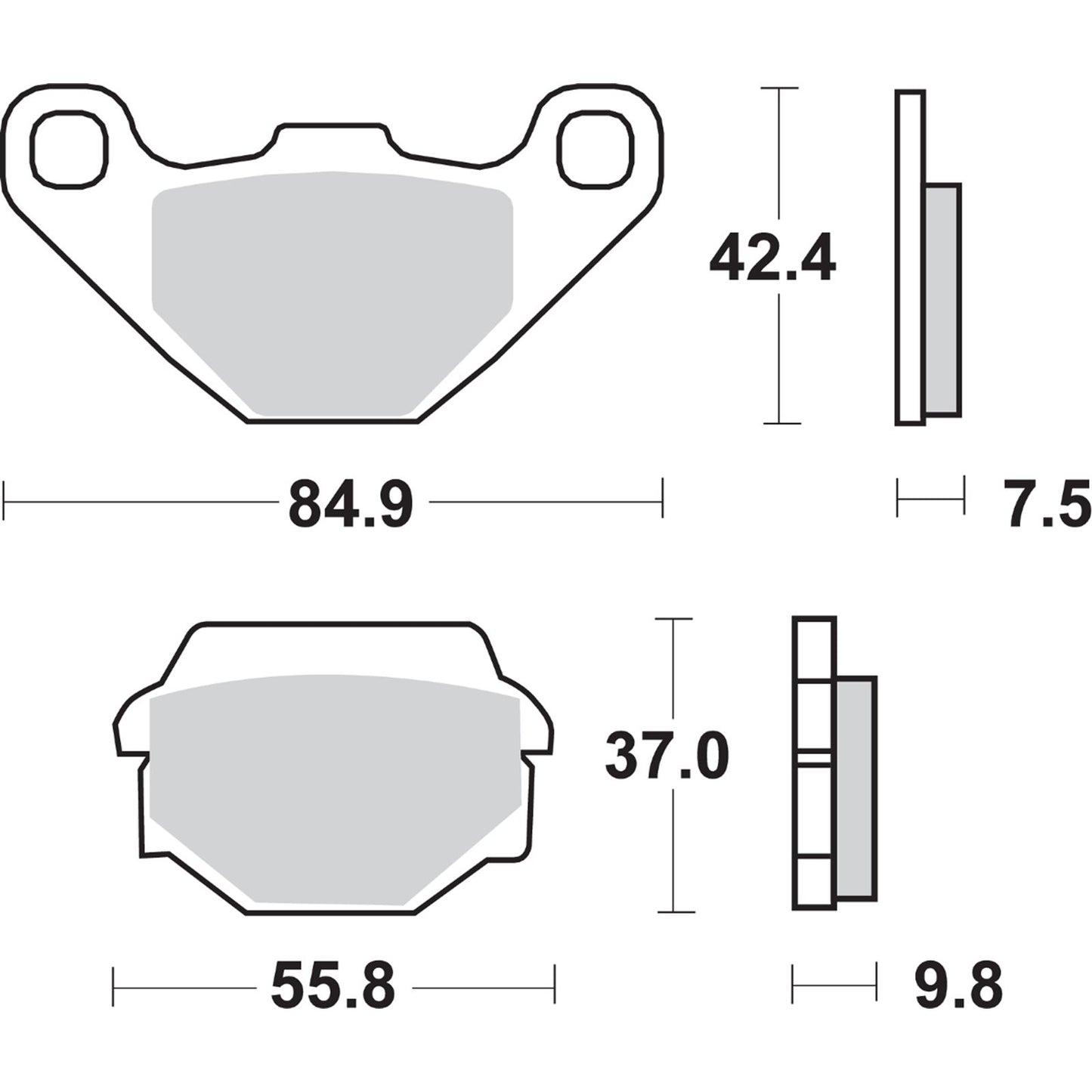 SBS LS Brake Pads Fits Kawasaki - 586LS [MPN: 586LS]_471329
