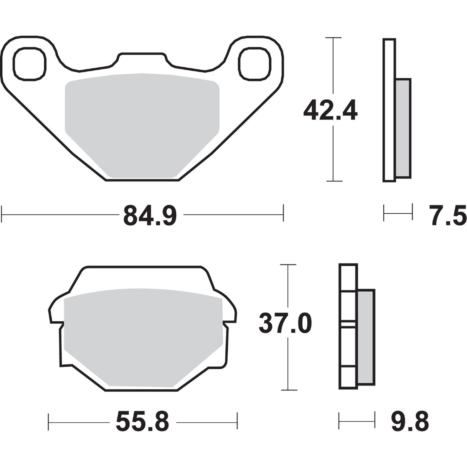 SBS LS Brake Pads Fits Kawasaki - 586LS [MPN: 586LS]_471329
