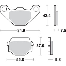 SBS LS Brake Pads Fits Kawasaki - 586LS [MPN: 586LS]_471329