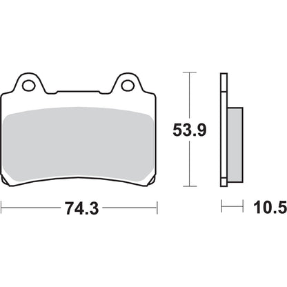 SBS LS Brake Pads - for Yamaha - 590LS [MPN: 590LS]_471331