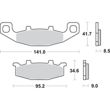 SBS HS Brake Pads Fits Kawasaki - 597HS [MPN: 597HS]_471332