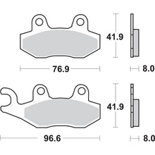 SBS LS Brake Pads for Triumph - 611LS [MPN: 611LS]_471335