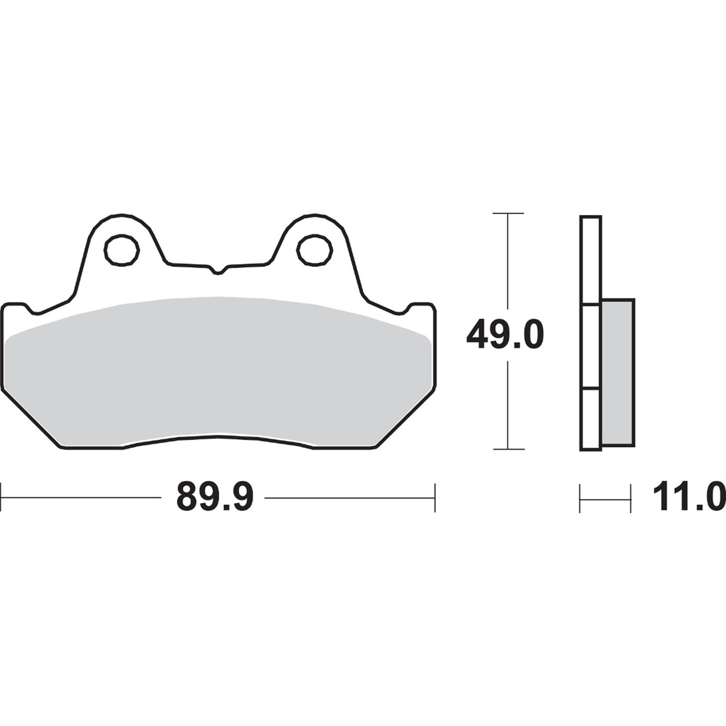 SBS LS Brake Pads for Honda - 542LS [MPN: 542LS]_471316