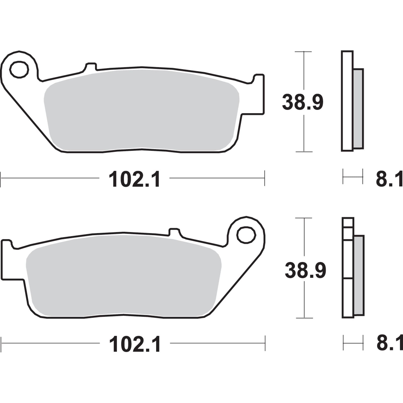 SBS HS Brake Pads - 627HS [MPN: 627HS]_471306