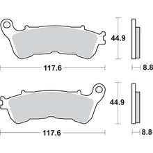 SBS HS Brake Pads for Honda - 828HS [MPN: 828HS]_471166