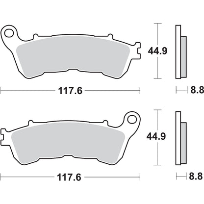 SBS HS Brake Pads for Honda - 828HS [MPN: 828HS]_471166