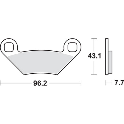 SBS Off-Road Sintered Brake Pads - Sportsman - 899SI [MPN: 899SI]_471112