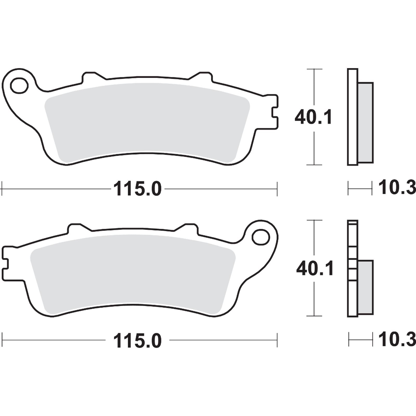 SBS LS Brake Pads - GL 1800 - 880LS [MPN: 880LS]_471104
