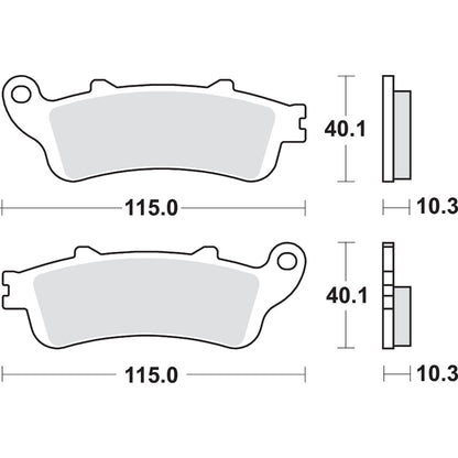 SBS LS Brake Pads - GL 1800 - 880LS [MPN: 880LS]_471104