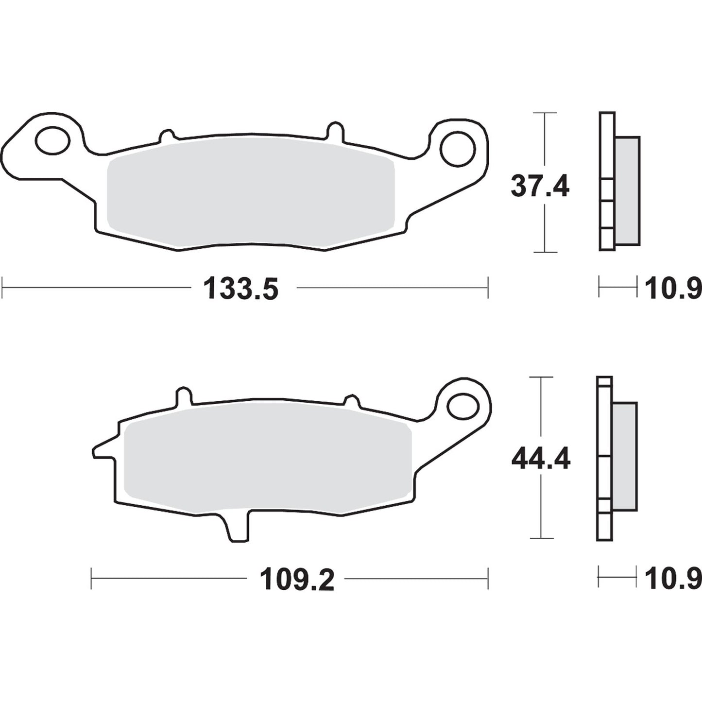 SBS LS Brake Pads Fits Kawasaki/Suzuki - 886LS [MPN: 886LS]_471106