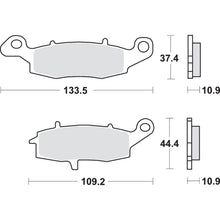 SBS LS Brake Pads Fits Kawasaki/Suzuki - 886LS [MPN: 886LS]_471106