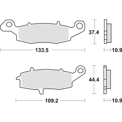 SBS LS Brake Pads Fits Kawasaki/Suzuki - 886LS [MPN: 886LS]_471106