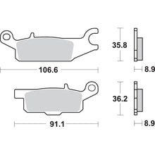 SBS Off-Road Sintered Brake Pads - YFM - 852SI [MPN: 852SI]_471095