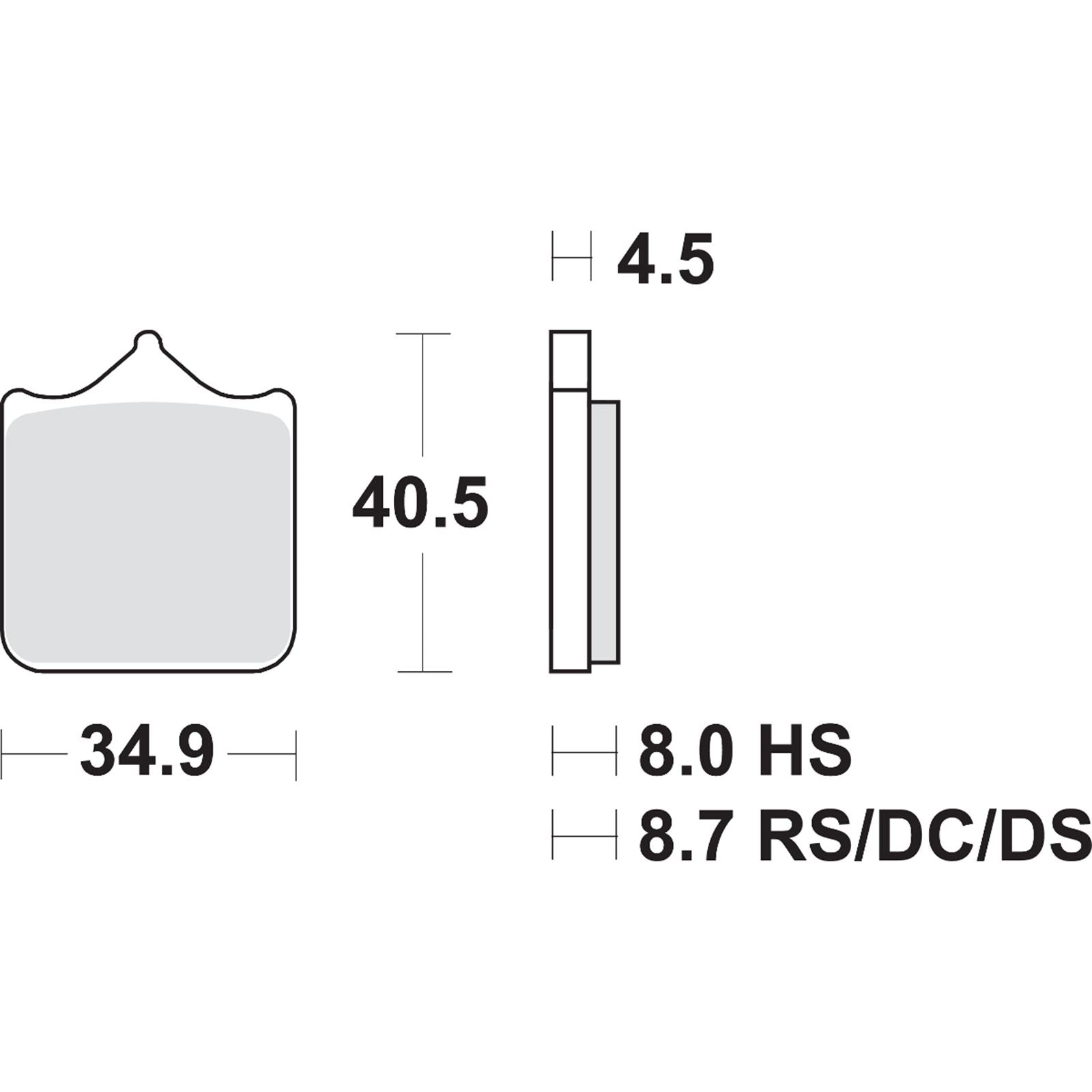 SBS Dual Carbon Brake Pads for BMW [MPN: 870DC]_471101