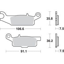 SBS Off-Road Sintered Brake Pads - for Yamaha - 849SI [MPN: 849SI]_471089