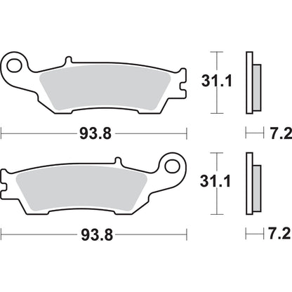 SBS Off-Road Sintered Brake Pads - YZ - 840SI [MPN: 840SI]_471080