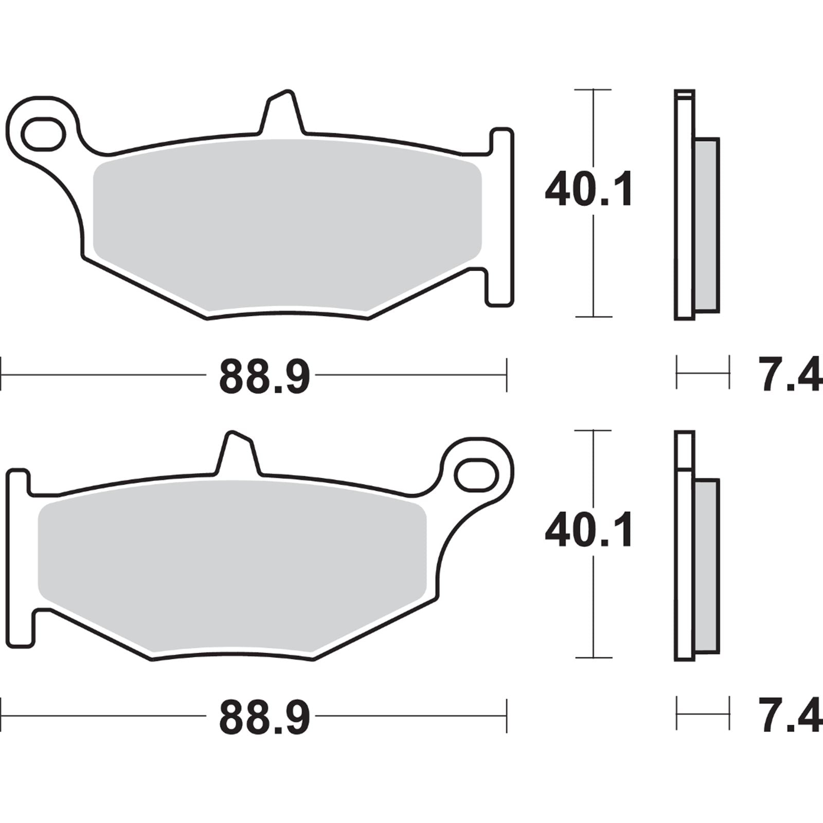 SBS LS Brake Pads For Suzuki - 833LS [MPN: 833LS]_471063