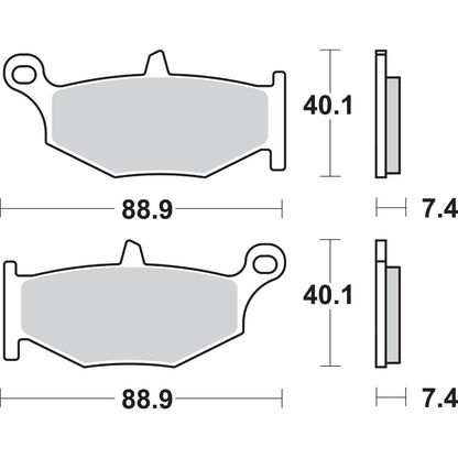 SBS LS Brake Pads For Suzuki - 833LS [MPN: 833LS]_471063