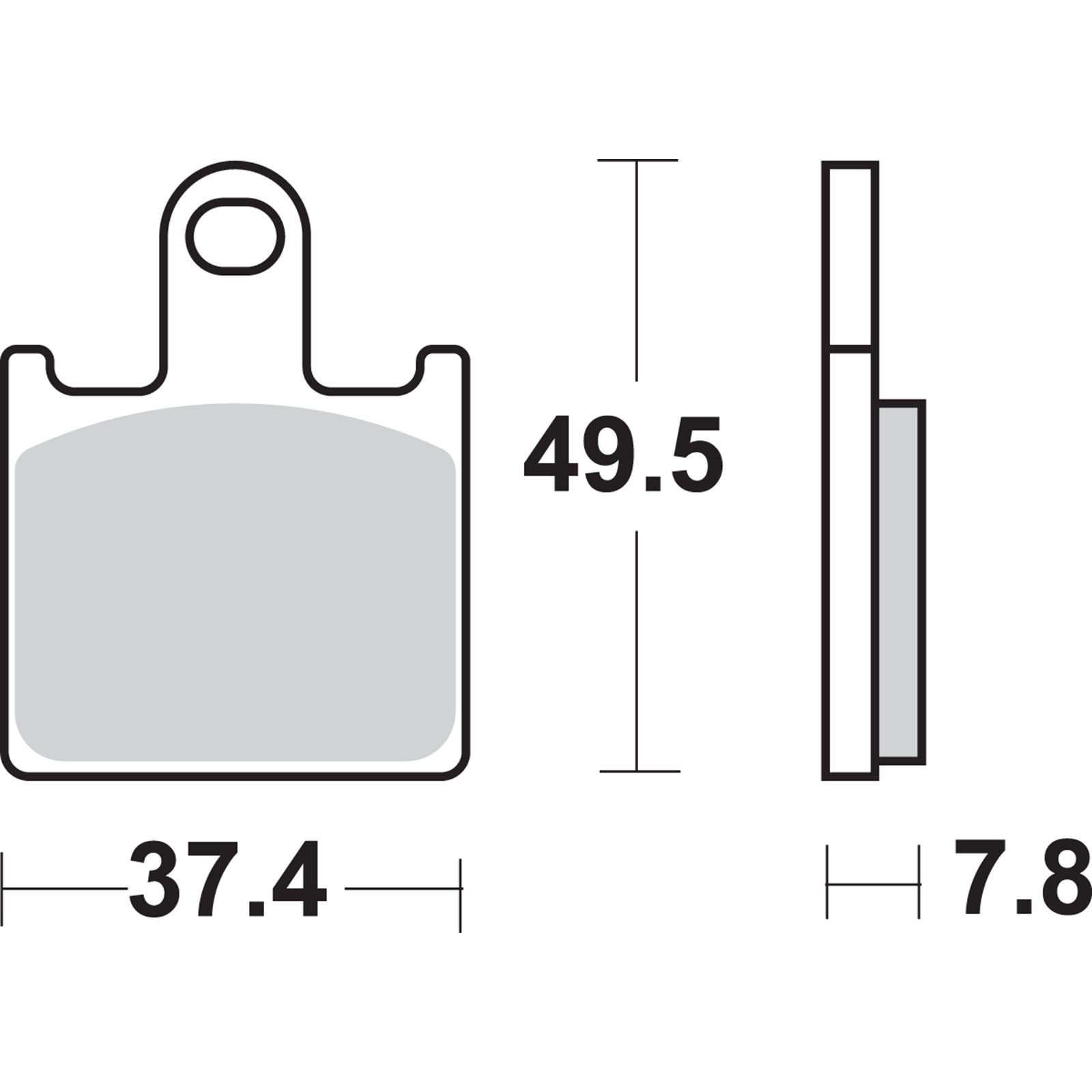 SBS HS Brake Pads Fits Kawasaki - 838HS [MPN: 838HS]_471065