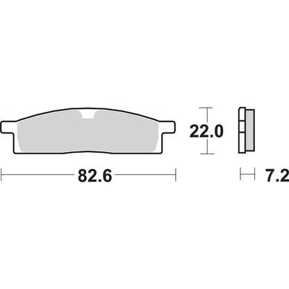 SBS Off-Road Sintered Brake Pads - for Yamaha - 589SI [MPN: 589SI]_471050