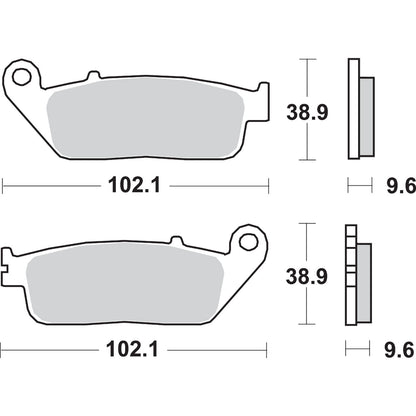SBS HS Brake Pads for Honda - 700HS [MPN: 700HS]_471060