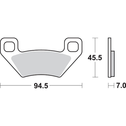 SBS All-Terrain Sintered Brake Pads - Arctic Cat [MPN: 822ATS]_471038