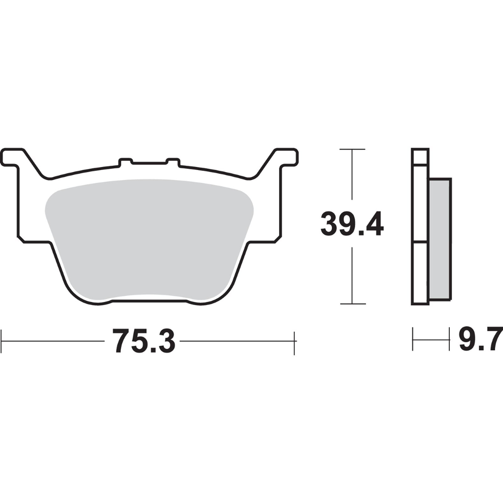 SBS Off-Road Sintered Brake Pads for Honda - 813SI [MPN: 813SI]_471030