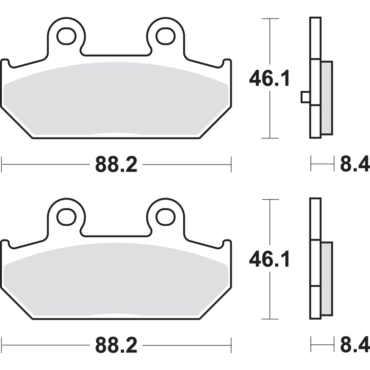 SBS Scooter Brake Pads - Burgman [MPN: 182MS]_471033