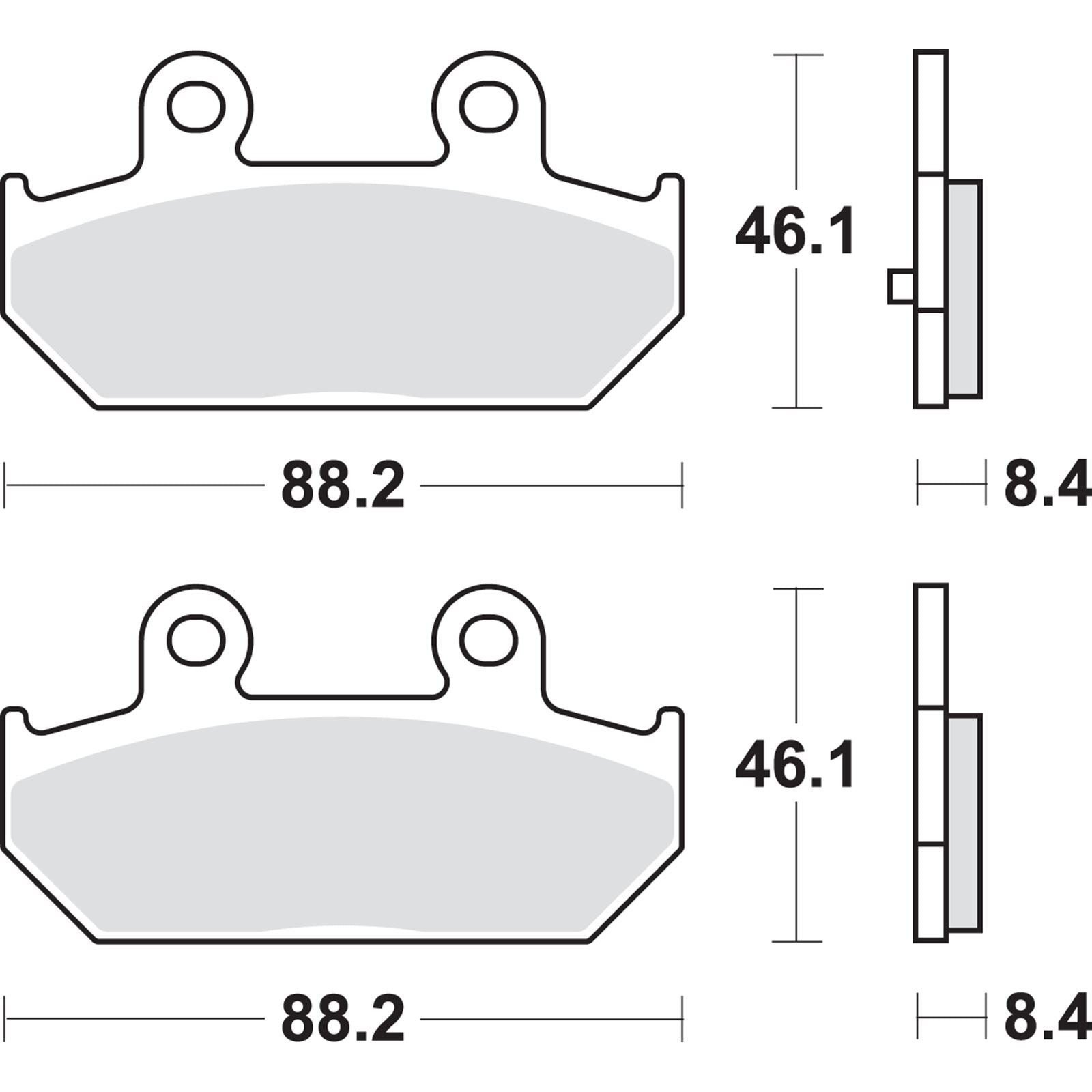 SBS Scooter Brake Pads - Burgman [MPN: 182MS]_471033