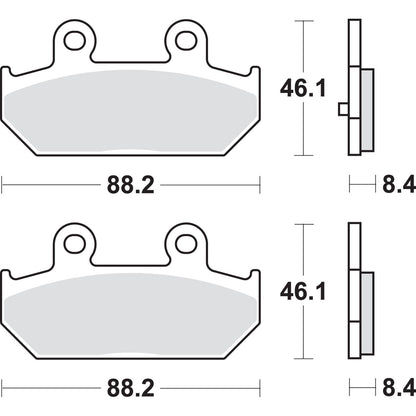 SBS Scooter Brake Pads - Burgman [MPN: 182MS]_471033