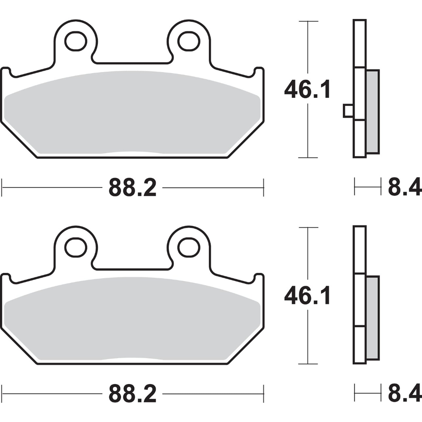 SBS Scooter Brake Pads - Burgman [MPN: 182MS]_471035