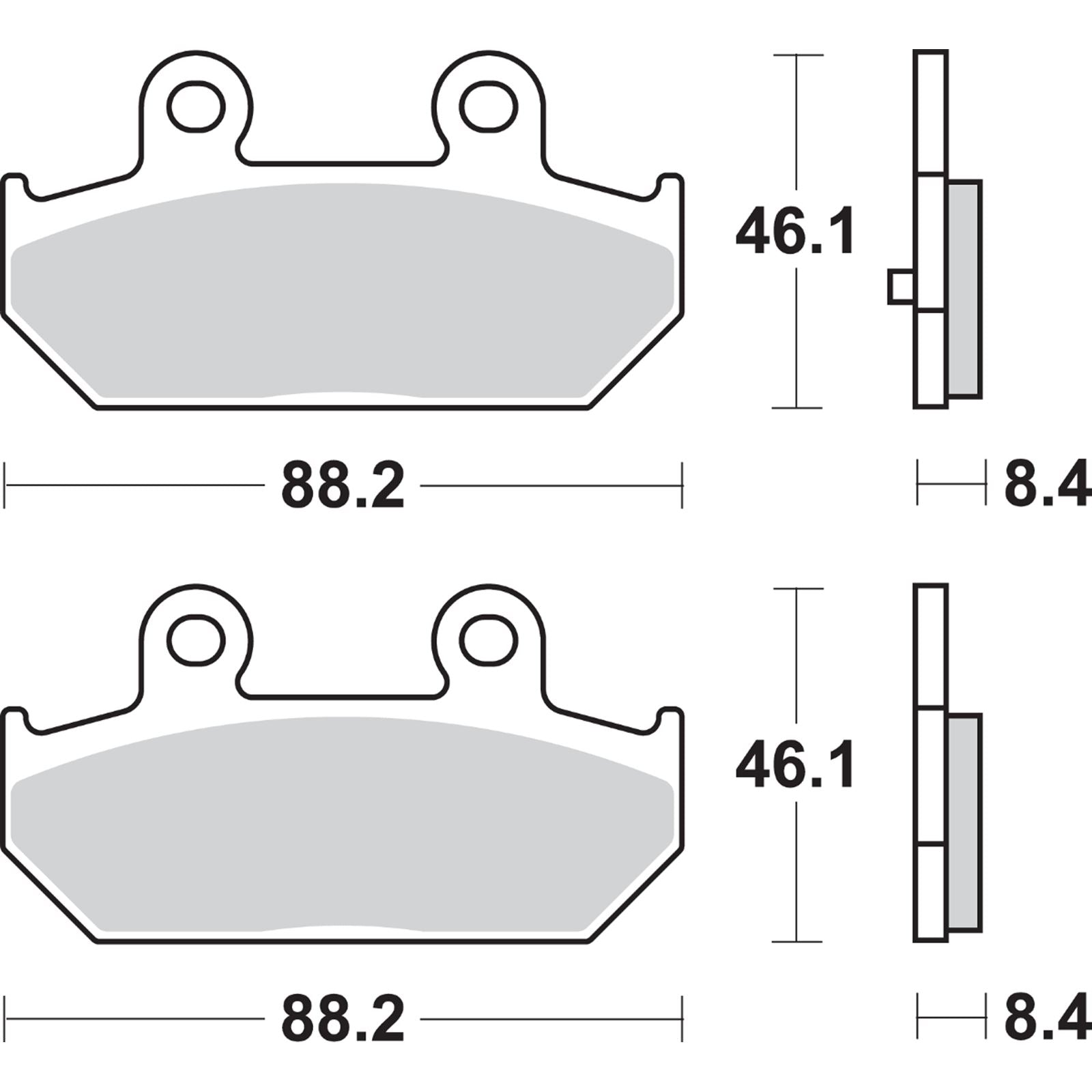 SBS Scooter Brake Pads - Burgman [MPN: 182MS]_471035