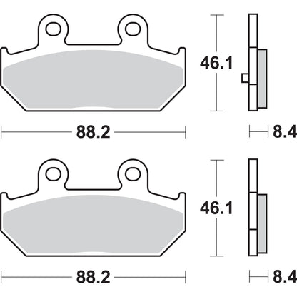 SBS Scooter Brake Pads - Burgman [MPN: 182MS]_471035