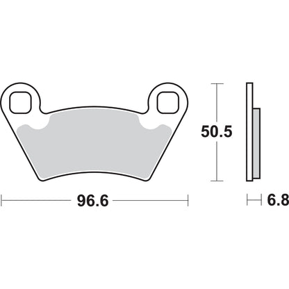 SBS Off-Road Sintered Brake Pads for Polaris - 800SI [MPN: 800SI]_471022