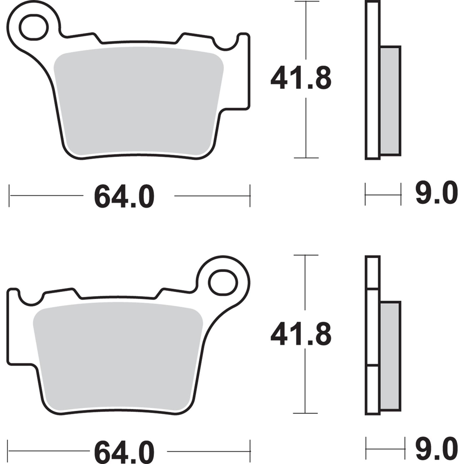 SBS Racing Sintered Brake Pads [MPN: 791RSI]_470988