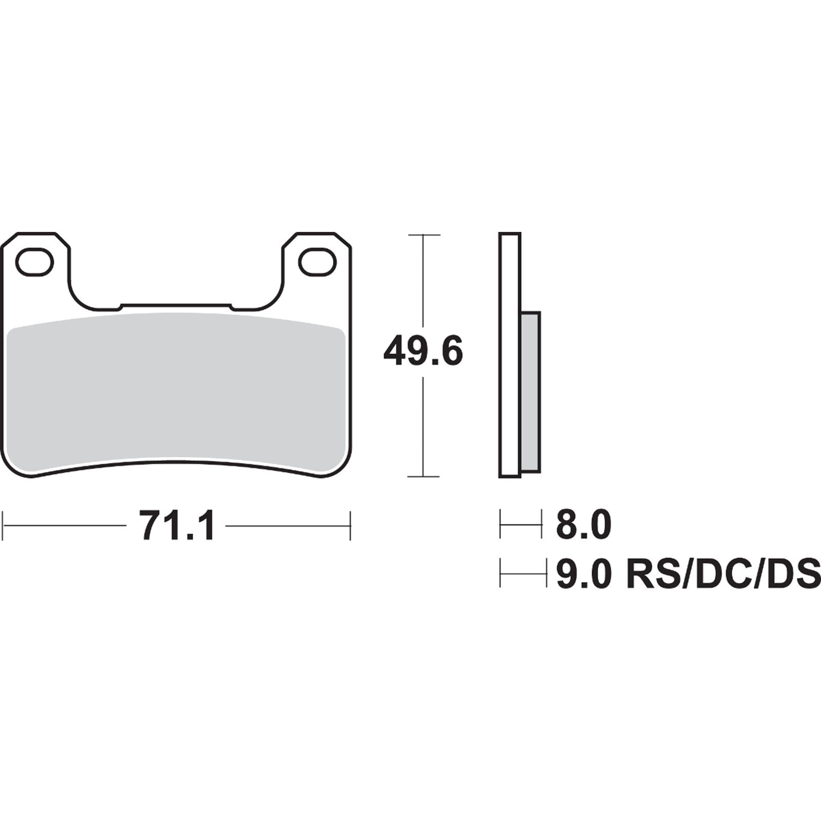 SBS HS  Brake Pads Fits Kawasaki/Suzuki - 806HS [MPN: 806HS]_470972