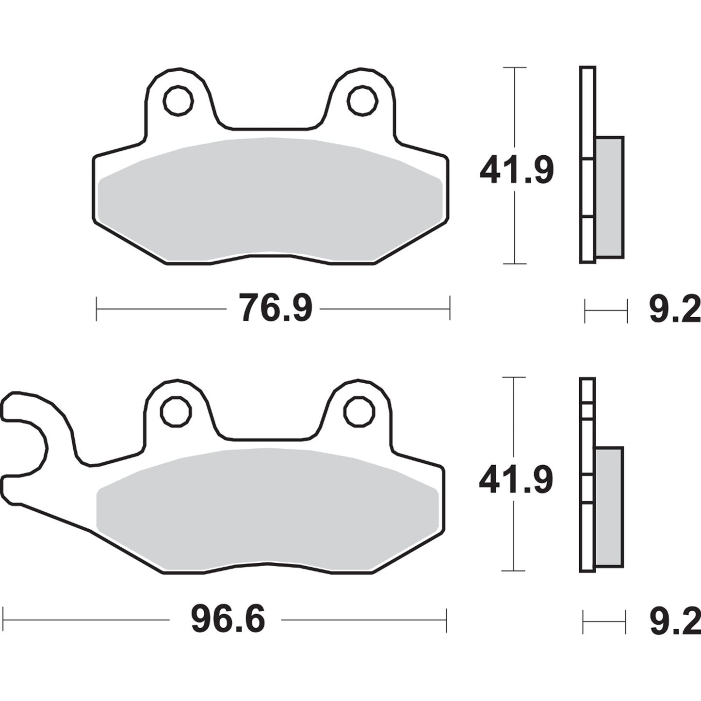 SBS HF Brake Pads for Honda [MPN: 713HF]_470963