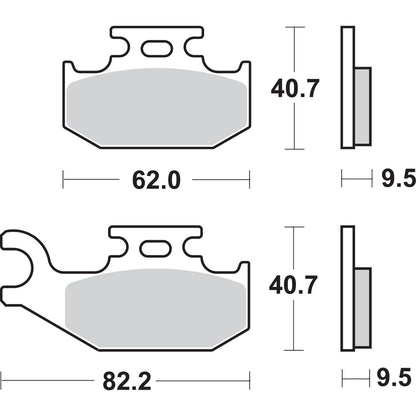 SBS Off-Road Sintered Brake Pads - Can-Am - 767SI [MPN: 767SI]_470947