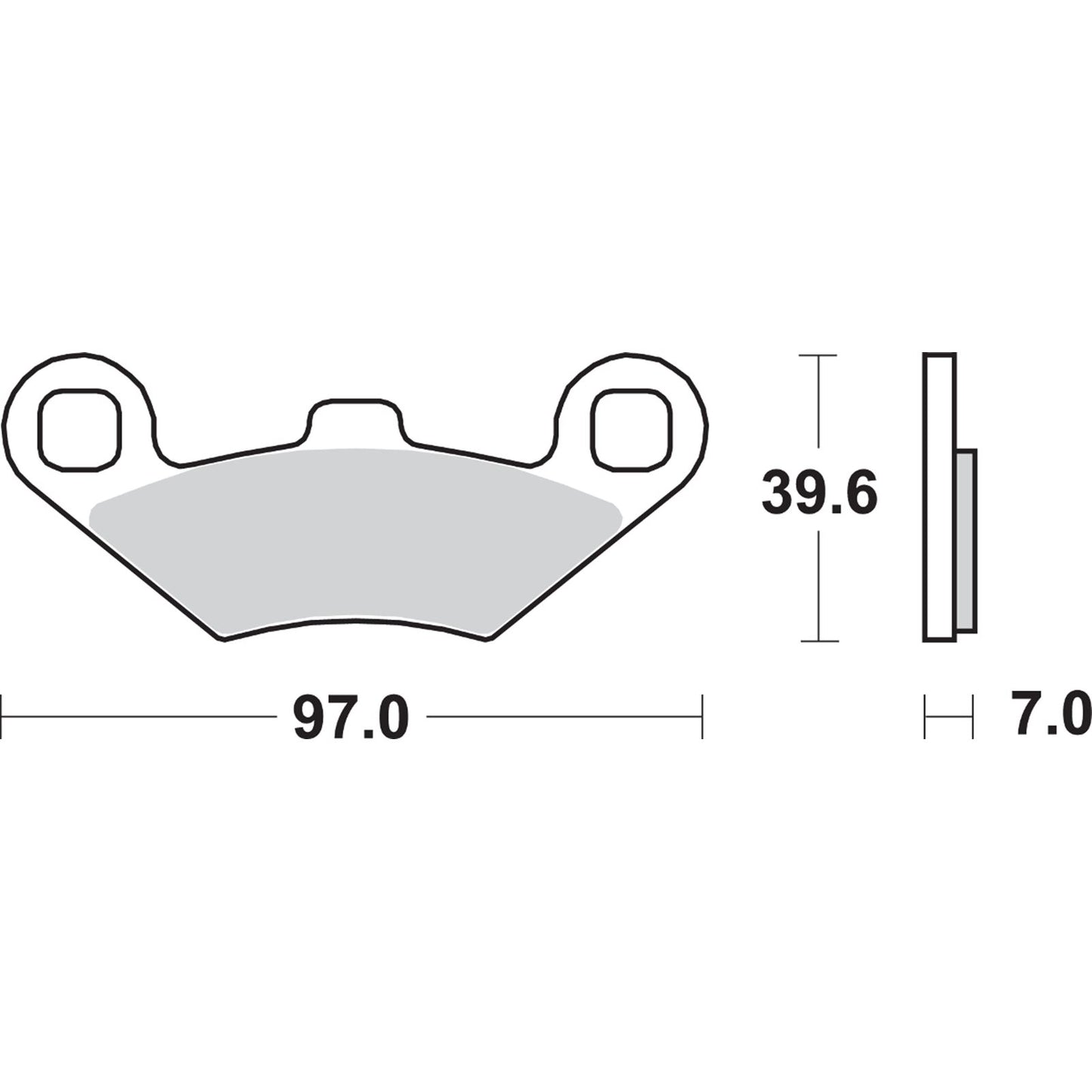 SBS All-Terrain Sintered Brake Pads for Polaris [MPN: 716ATS]_470925