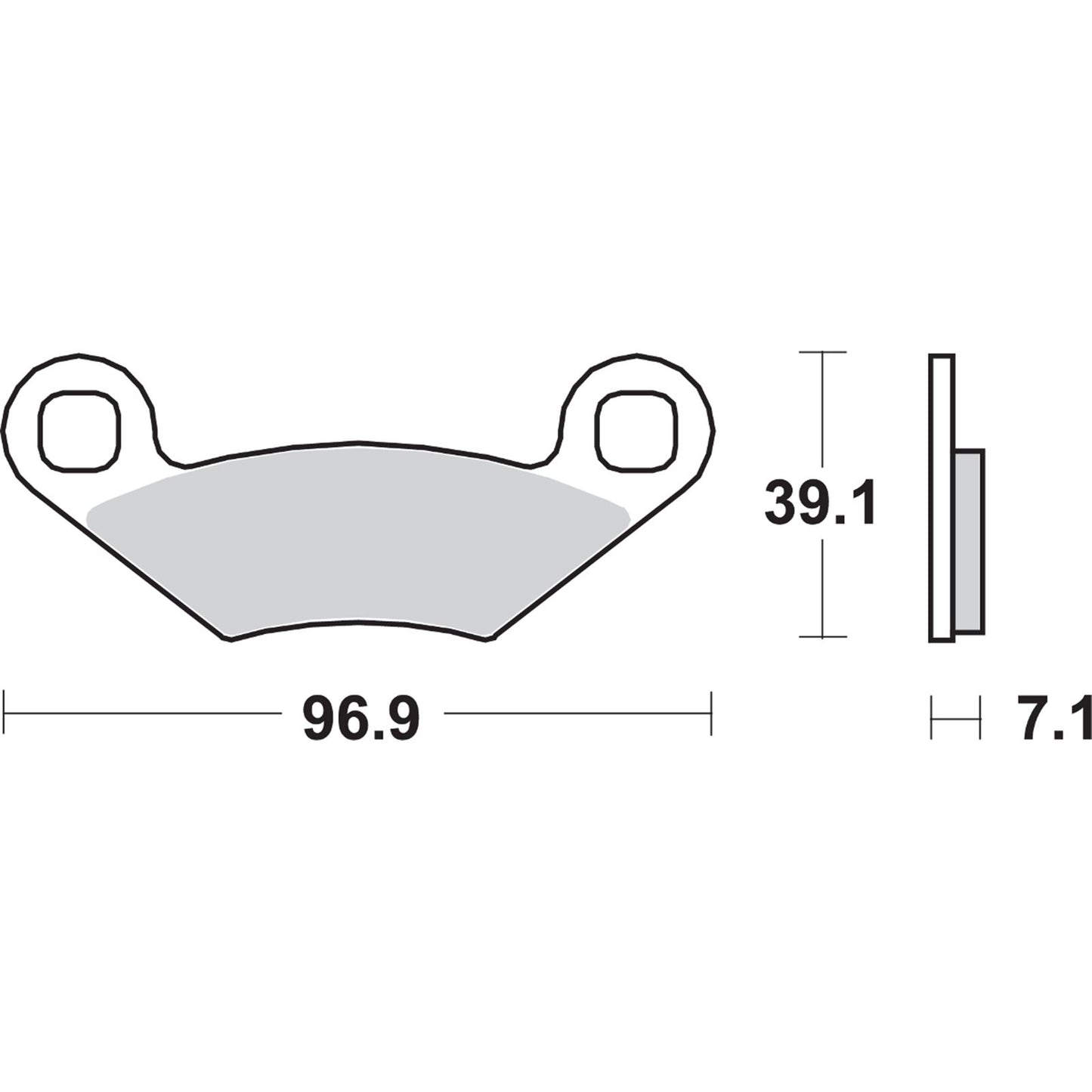 SBS All-Terrain Sintered Brake Pads for Polaris [MPN: 642ATS]_470911