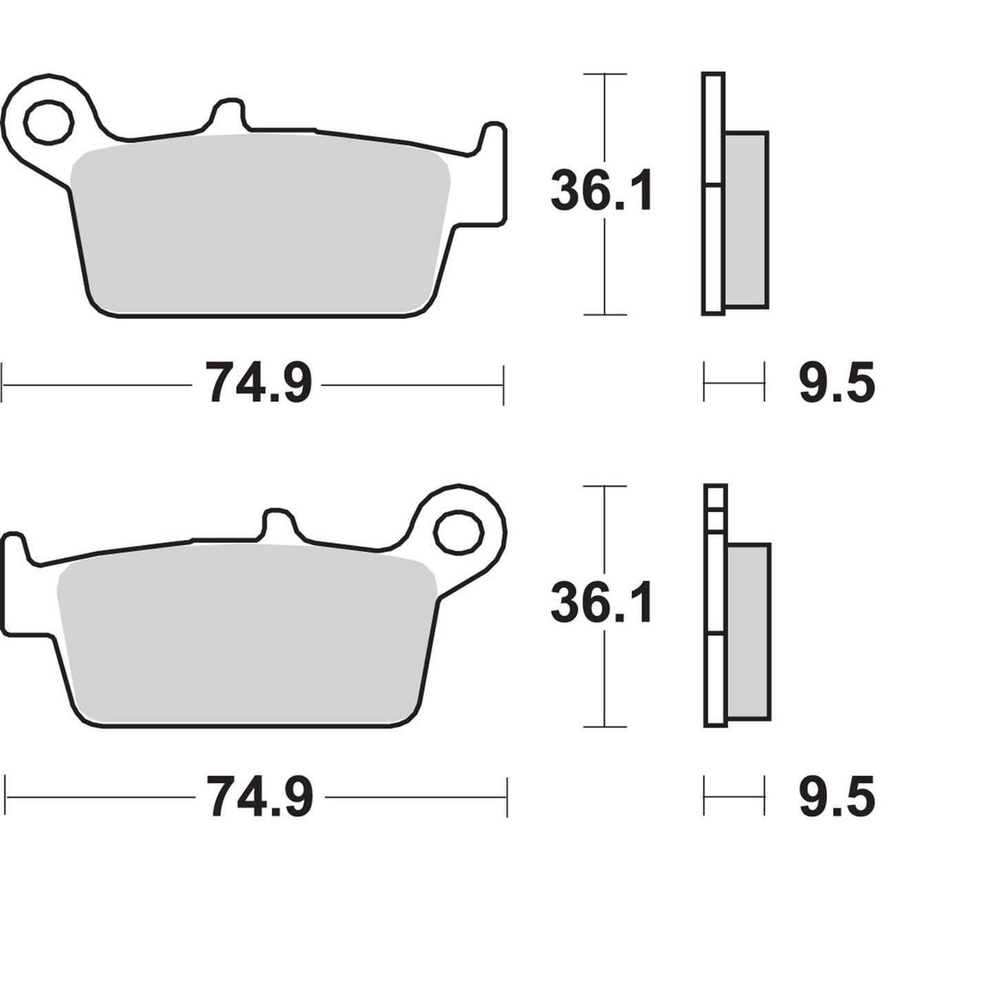 SBS Off-Road Sintered Brake Pads - 604SI [MPN: 604SI]_470903