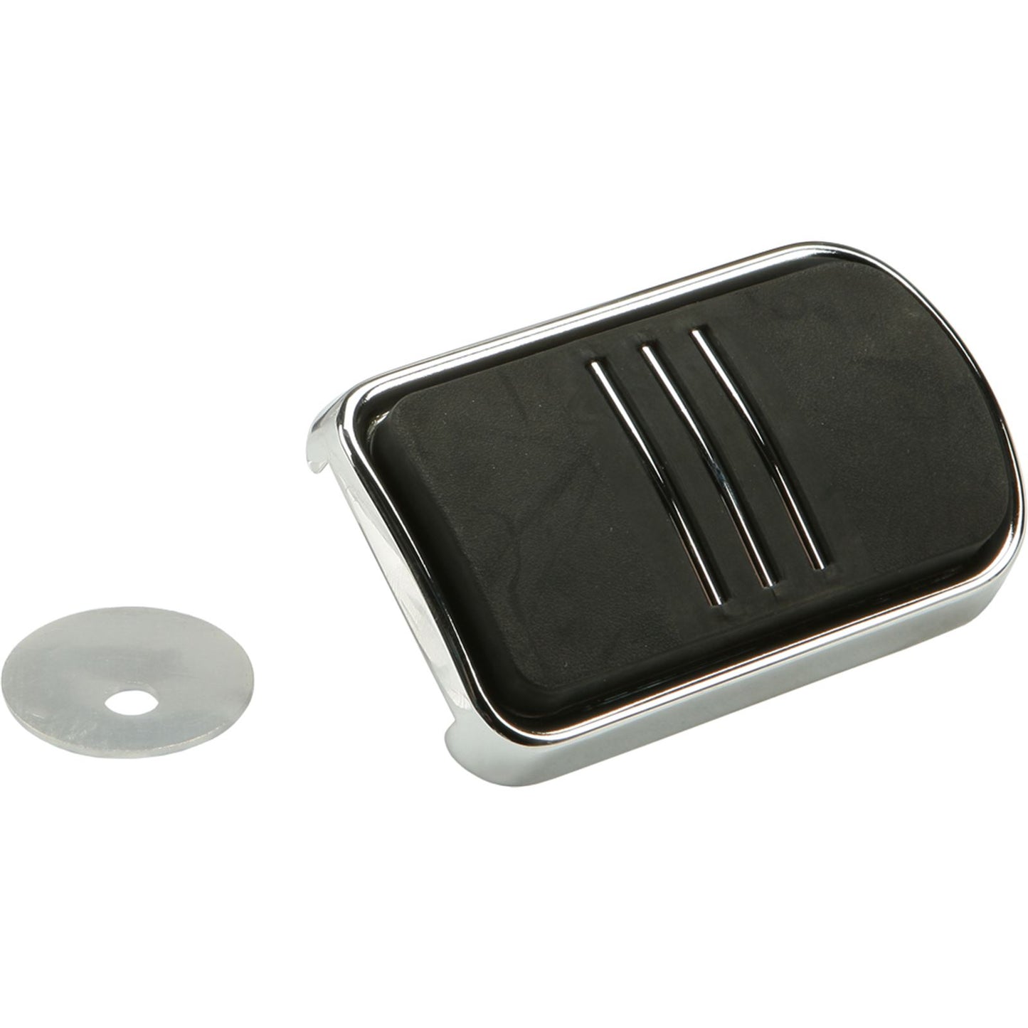 Harddrive Brake Pedal Pad Chrome  86-12 FLT B35-0221_242256