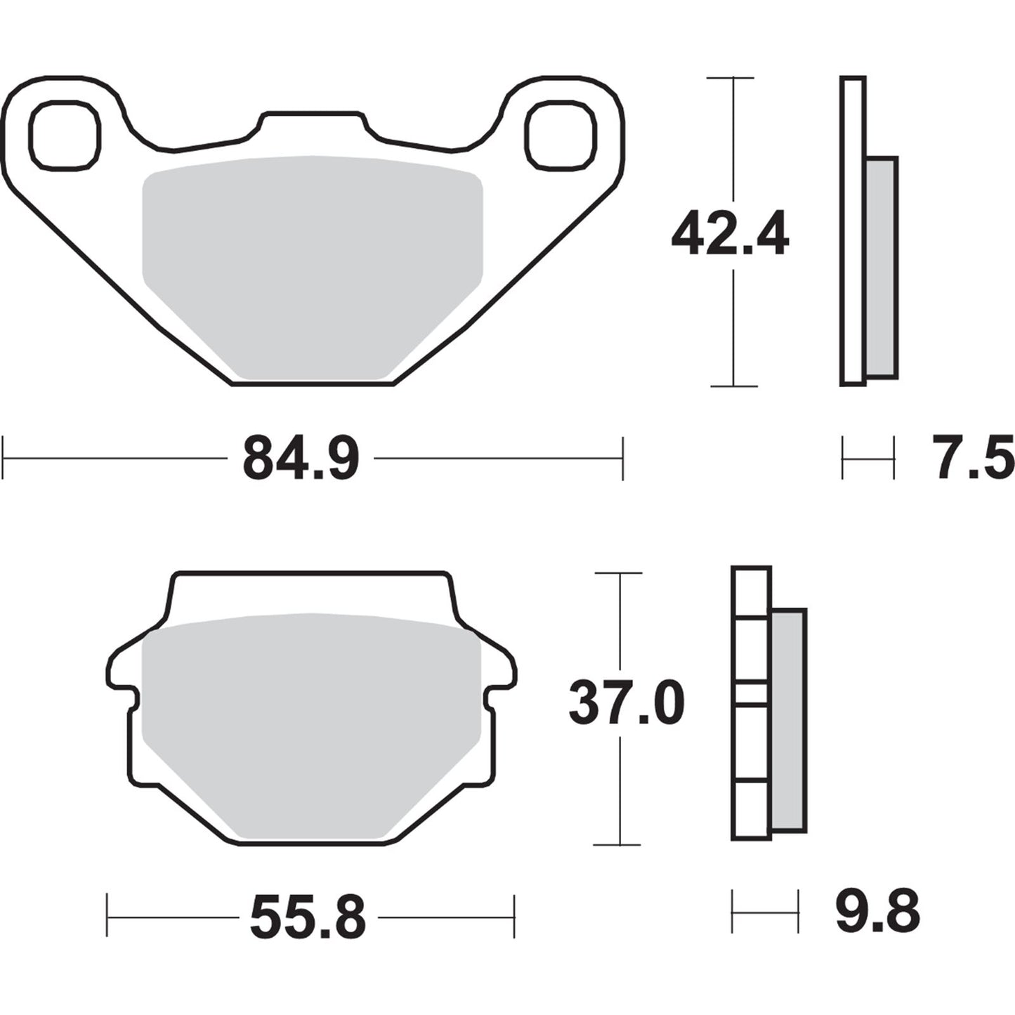SBS Off-Road Sintered Brake Pads - 546SI [MPN: 546SI]_470886