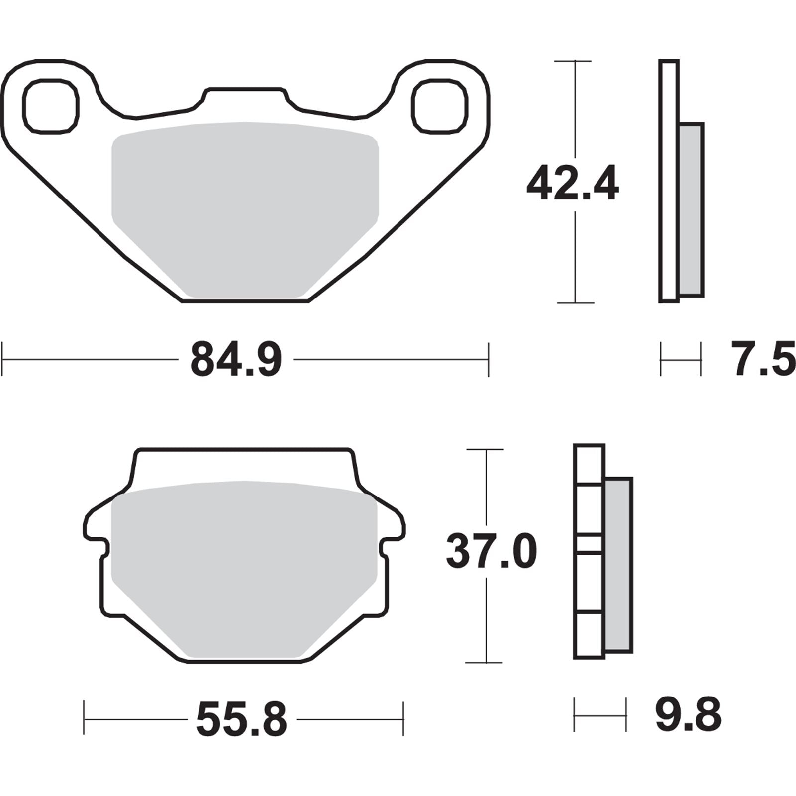 SBS Off-Road Sintered Brake Pads - 546SI [MPN: 546SI]_470886